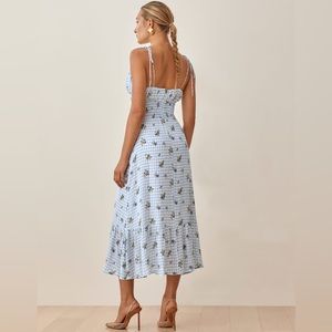 Reformation Embry Dress Floral Gingham